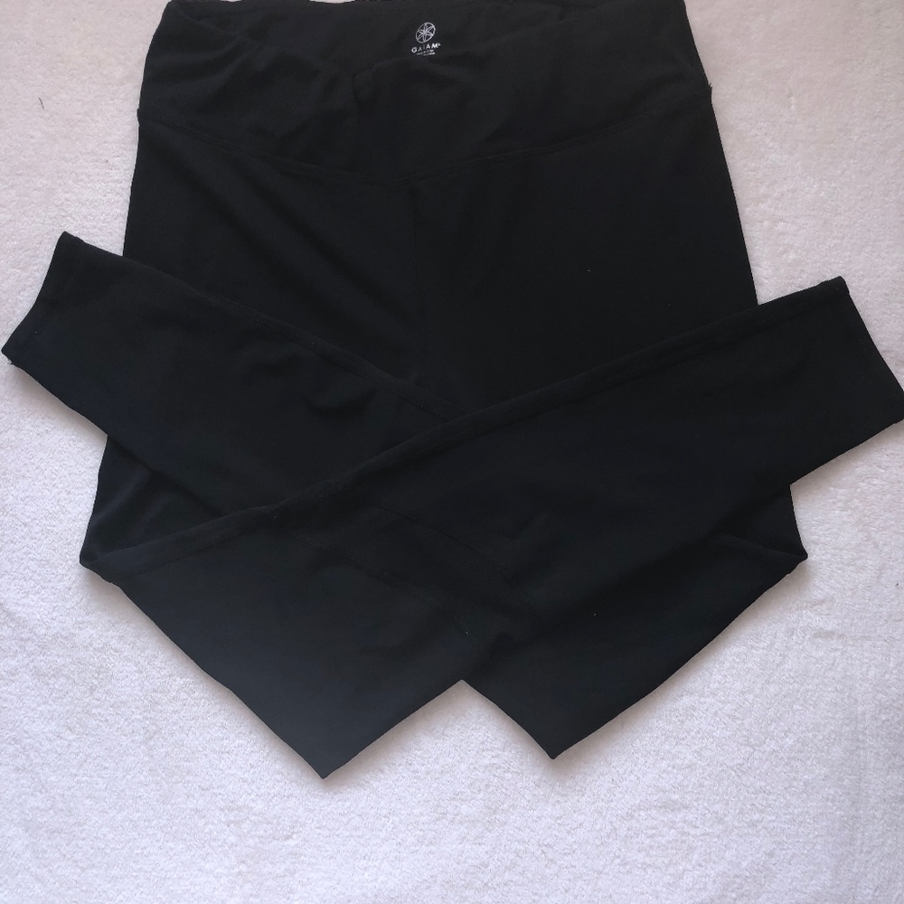 Gaiam Mesh-Strip Leggings - Picture 2 of 2
